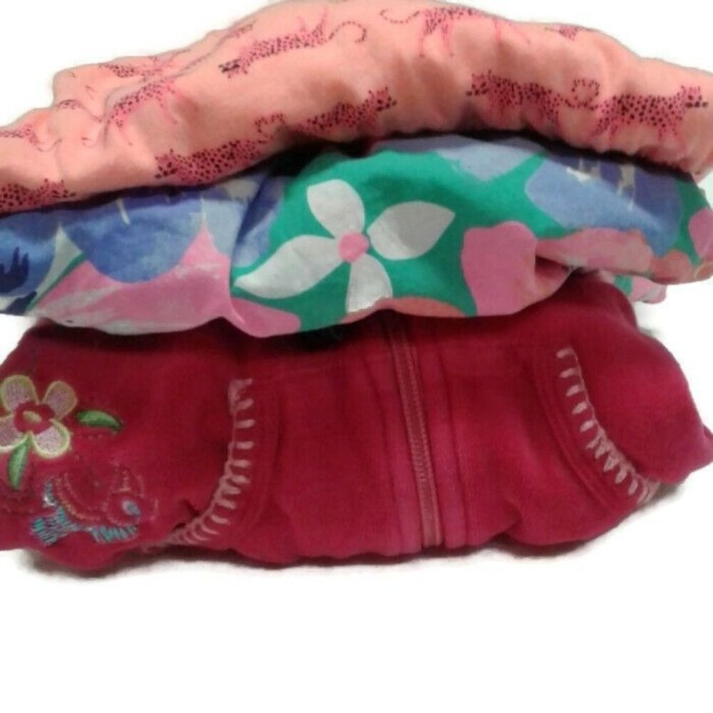 Cherokee Circo Girls 4T lot of 2 sun dresses 1 hoodie Pink Floral